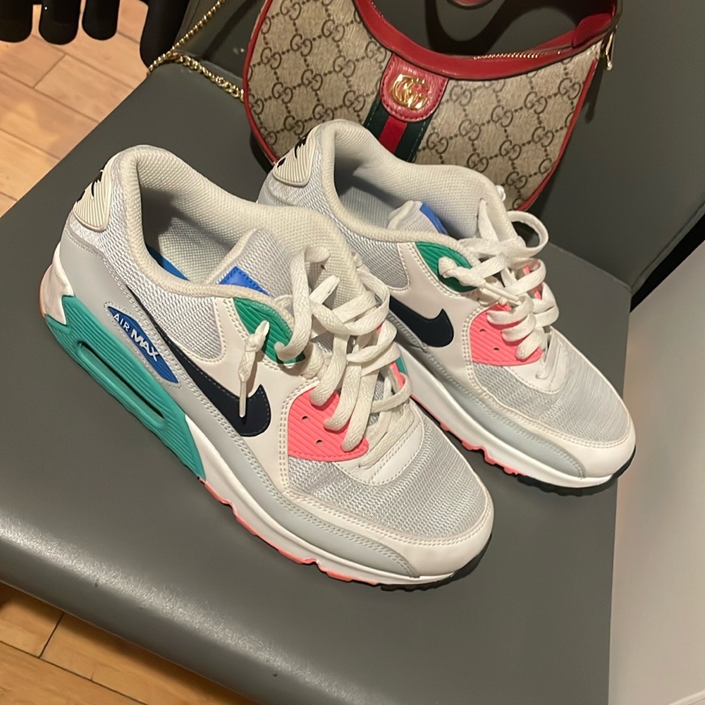 prelovedNike Air Sneakers - White and Green south beach - Picture 3 of 5